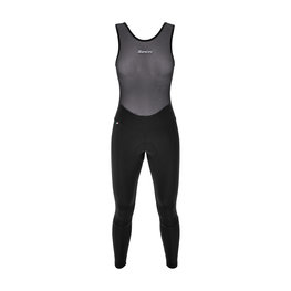 SANTINI pantalones largos con tirantes - PURE - negro