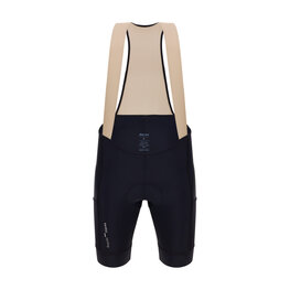 SANTINI pantalones cortos de tirantes - CARGO - negro