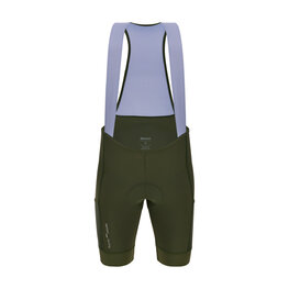 SANTINI pantalones cortos de tirantes - CARGO - verde