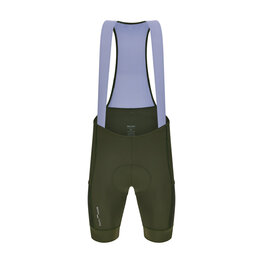 SANTINI pantalones cortos de tirantes - CARGO - verde