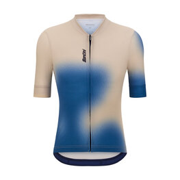 SANTINI jersey de manga corta - SPOT - beige/azul