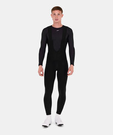 SANTINI pantalones largos con tirantes - RTR - negro