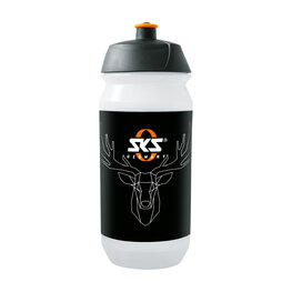SKS botella de agua - DEER`S HEAD - blanco/negro