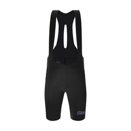 SANTINI pantalones cortos de tirantes - UNICO EDGE - negro