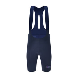 SANTINI pantalones cortos de tirantes - UNICO EDGE - azul