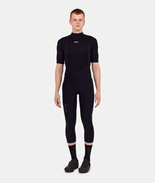SANTINI Pantalón 3/4 con tirantes - CARGO 2 - negro