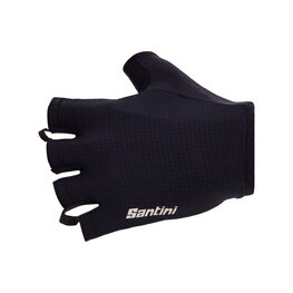 SANTINI guantes de dedos cortos - 3D - negro
