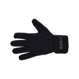 SANTINI guantes de dedos largos - PILE - negro