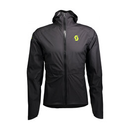 SCOTT chaqueta impermeable - RC RUN WP - negro/amarillo