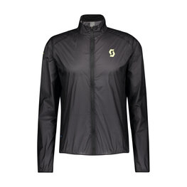SCOTT chaqueta cortaviento - RC RUN WB - negro/amarillo
