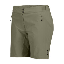 SCOTT pantalones cortos sin tirantes - ENDURANCE LS/FIT W/PAD W - verde