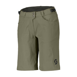 SCOTT pantalones cortos sin tirantes - TRAIL FLOW W/PAD W - verde