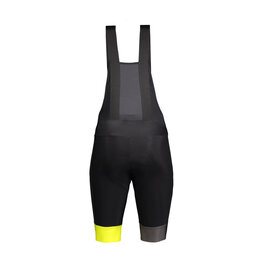 SCOTT pantalones cortos de tirantes - RC WARM WB +++ - negro/amarillo