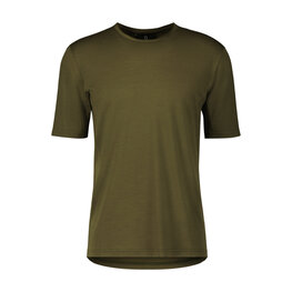 SCOTT Camiseta de manga corta - COMMUTER MERINO - marrón