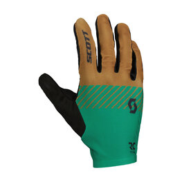SCOTT guantes de dedos largos - RC TEAM LF - marrón/verde/negro