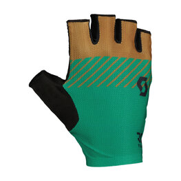 SCOTT guantes de dedos cortos - RC TEAM SF - marrón/verde/negro