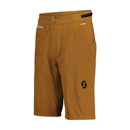 SCOTT pantalones cortos sin tirantes - TRAIL TUNED - marrón