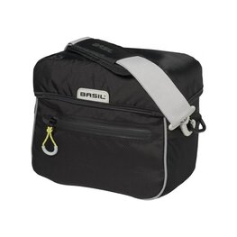 BASIL bolsa - MILES HANDLEBAR BAG - negro/amarillo