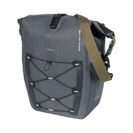 BASIL bolsa - NAVIGATOR STORM MIK SIDE L - gris/negro