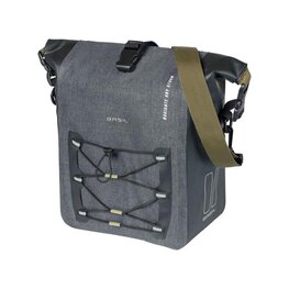 BASIL bolsa - NAVIGATOR STORM MIK SIDE M - gris/negro