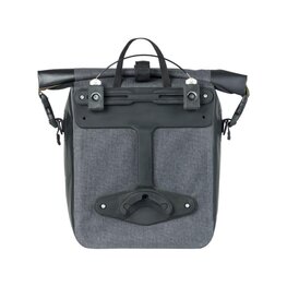 BASIL bolsa - NAVIGATOR STORM MIK SIDE M - gris/negro