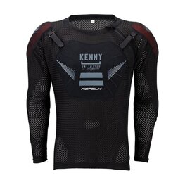 KENNY protector de espalda y pecho - REFLEX KID - granate/negro