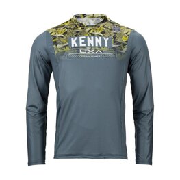 KENNY maillot de verano de manga larga - CHARGER - gris/amarillo