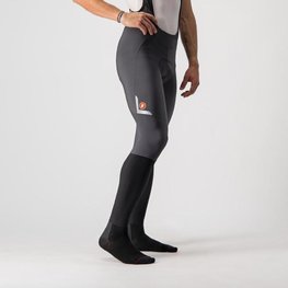 CASTELLI pantalones largos con tirantes - VELOCISSIMO 5 - negro/amarillo
