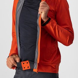 CASTELLI impermeable - COMMUTER REFLEX - naranja/rojo