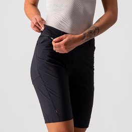 CASTELLI pantalones cortos sin tirantes - UNLIMITED W BAGGY - negro