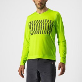 CASTELLI maillot de verano de manga larga - TRAIL TECH - verde claro