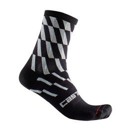 CASTELLI calcetines clásicos - PENDIO 12 - negro/azul claro