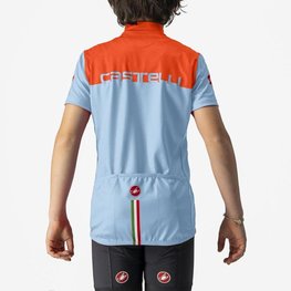 CASTELLI jersey de manga corta - NEO PROLOGO - azul claro/naranja