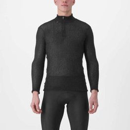 CASTELLI camiseta de manga larga - COLD DAYS 2ND LAYER - negro