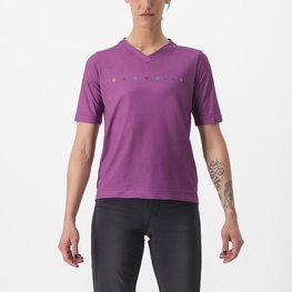 CASTELLI jersey de manga corta - TRAIL TECH 2 W - púrpura