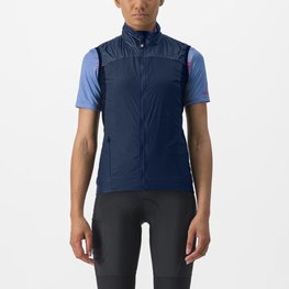 CASTELLI chaleco - UNLIMITED W PUFFY - azul
