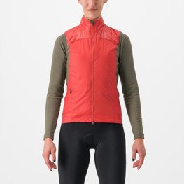 CASTELLI chaleco - UNLIMITED W PUFFY - rojo