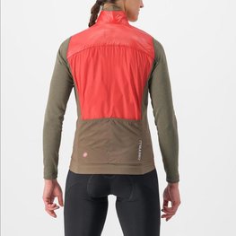 CASTELLI chaleco - UNLIMITED W PUFFY - rojo