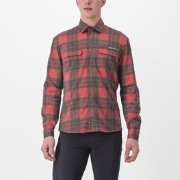 CASTELLI camisa - UNLIMITED FLANNEL - rojo