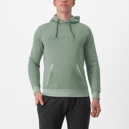 CASTELLI sudadera - LOGO HOODIE - verde claro