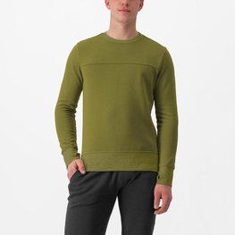 CASTELLI jersey - LOGO SWEATSHIRT - verde