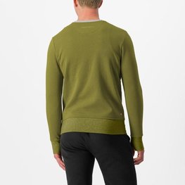 CASTELLI jersey - LOGO SWEATSHIRT - verde