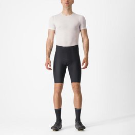 CASTELLI pantalones cortos sin tirantes - ESPRESSO - negro