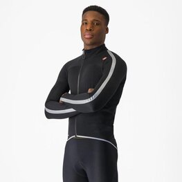 CASTELLI chaqueta impermeable - ULTRA RAIN CAPE - negro