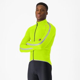 CASTELLI chaqueta impermeable - ULTRA RAIN CAPE - amarillo