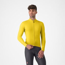 CASTELLI maillot de invierno de manga larga - ESPRESSO THERMAL - amarillo
