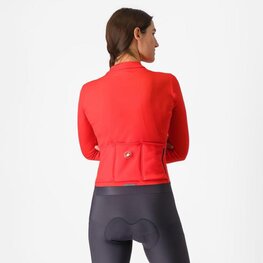 CASTELLI maillot de invierno de manga larga - ESPRESSO THERMAL W - naranja