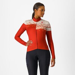 CASTELLI maillot de invierno de manga larga - UNLIMITED THERMAL 2 W - rojo