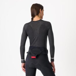 CASTELLI camiseta de manga larga - MERINO SEAMLESS W - negro