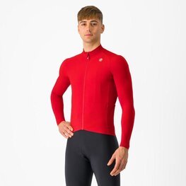 CASTELLI maillot de invierno de manga larga - AERO RACE - rojo